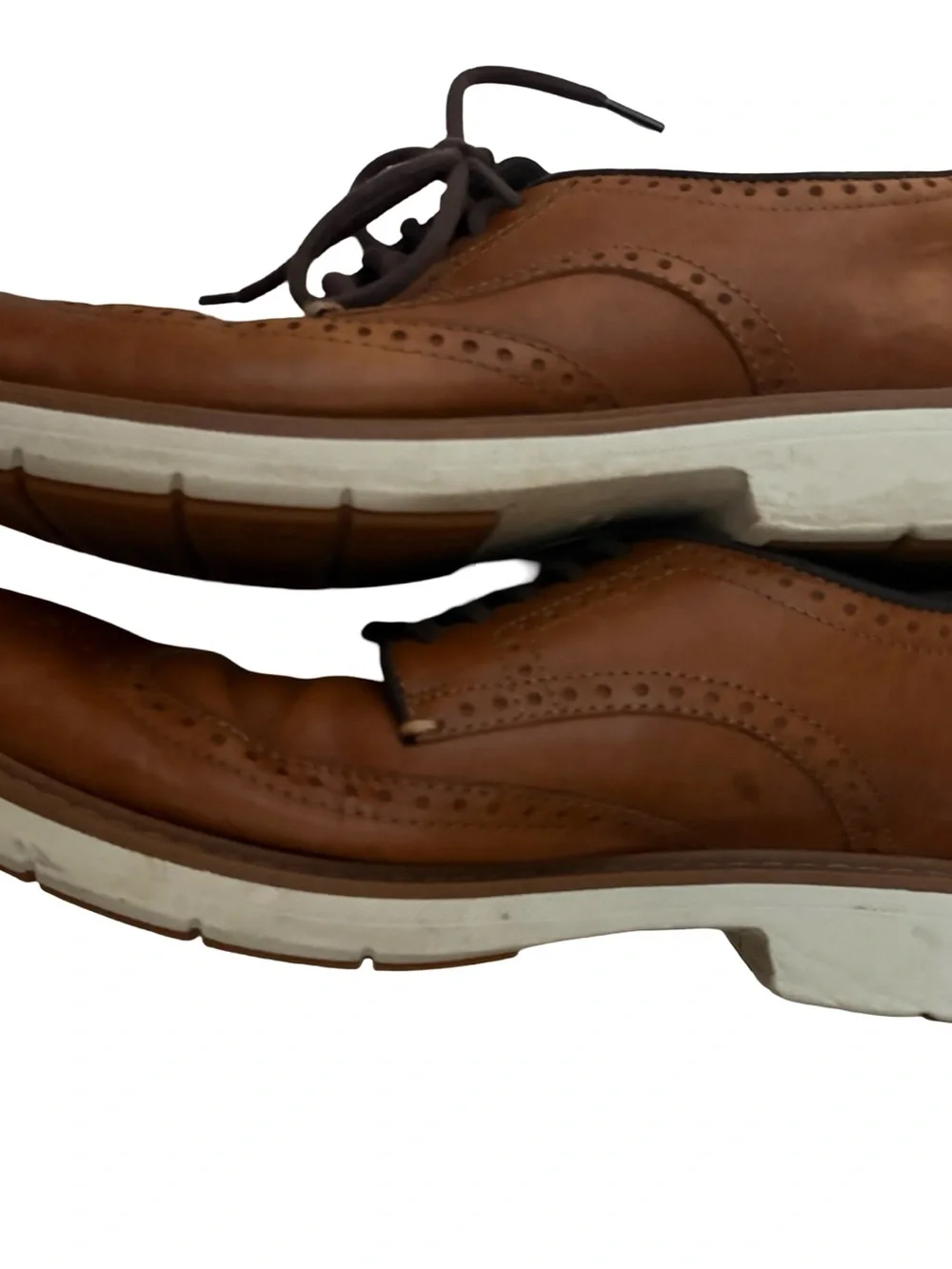 Cole Haan Original Grand Wingtip Oxfords - Brown Leather - Men's 9M